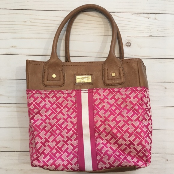 Tommy Hilfiger Handbags - Tommy Hilfiger 10” Pink Signature Logo Handbag